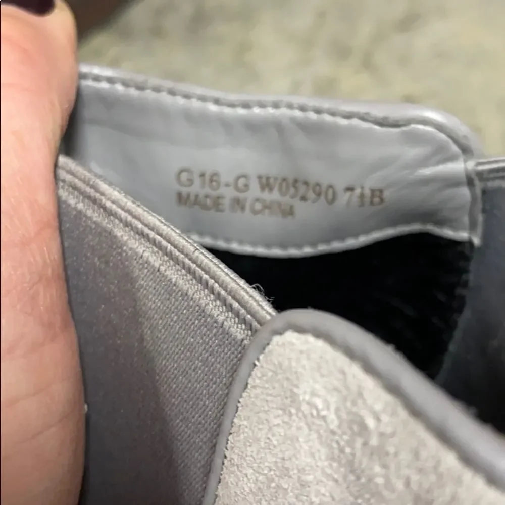 Cole Haan Landsman Light Gray Suede Ankle Bootie